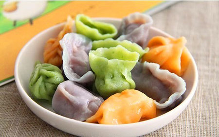 水饺搭配丰富，营养均衡
