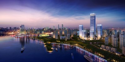 位于重庆国金中心顶层的重庆尼依格罗酒店 位于重庆国金中心顶层的重庆尼依格罗酒店
