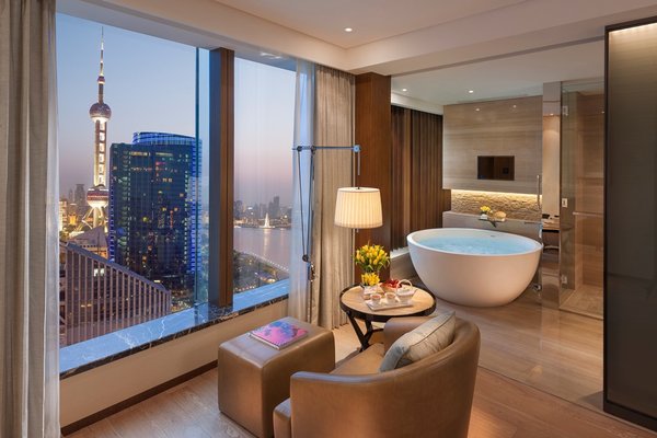 上海浦东<a href=http://cha.dingjijiudian.com/group-mandarinoriental/ target=_blank class=infotextkey>文华东方</a>酒店 - 文华江景客房