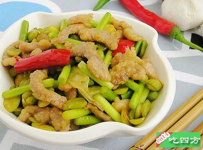 蚕豆炒肉(图)