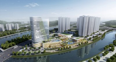 广州南沙越秀喜来登酒店外观效果图 广州南沙越秀喜来登酒店外观效果图