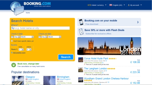 Booking.com占欧洲酒店50%的在线预订量
