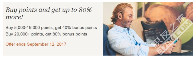 IHG官网买分80%bonus奖励（截止9月12日）